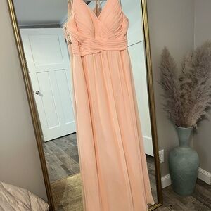 Azazie Soft Peach Dress